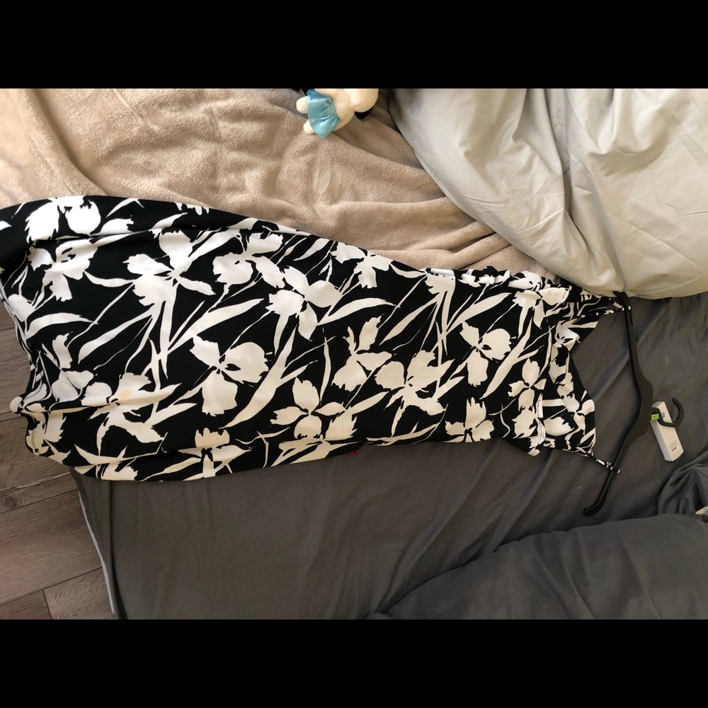 Black and white maxi dress